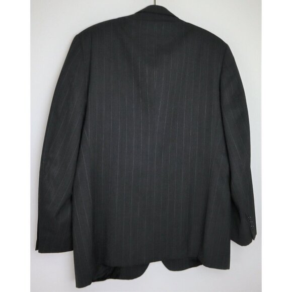 VINTAGE MEN'S GRAY PINSTRIPE BLAZER JACKET SPORT COAT - NINO CERRUTI - SIZE 46L - Picture 5 of 6